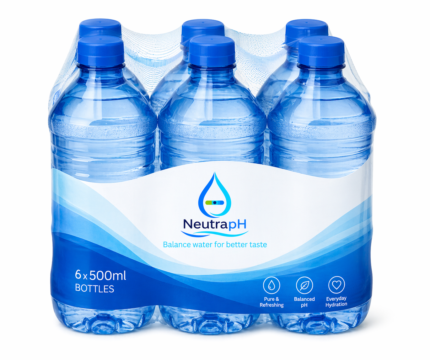 6x500ml Water Bottles
